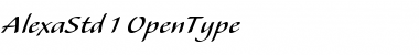 Alexa Std Regular Font Title Preview
