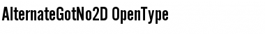 Alternate Gothic No2 D Regular Font Title Preview