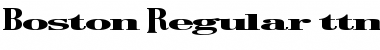 Boston Regular Font Title Preview