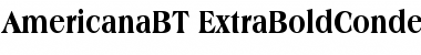 Americana Extra Bold Condensed Font Title Preview