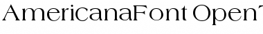 Americana Font Font Title Preview