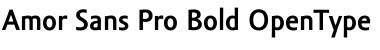 Amor Sans Pro Bold Font Title Preview