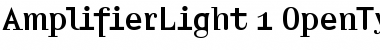 Amplifier Light Font Title Preview