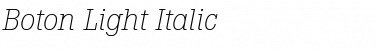 Boton Italic Font Title Preview