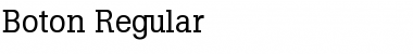 Boton Regular Font Title Preview