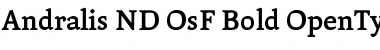 Andralis ND OsF Bold Font Title Preview