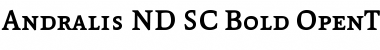 Andralis ND SC Bold Font Title Preview