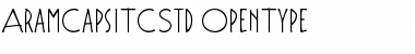 Aram Caps ITC Std Regular Font Title Preview
