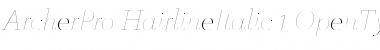 ArcherPro Hairline Italic Font Title Preview