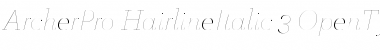 ArcherPro Hairline Italic Font Title Preview