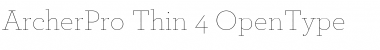 ArcherPro Thin Font Title Preview