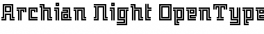 Archian Night Font Title Preview