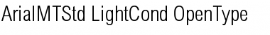 Arial MT Std Light Cond Font Title Preview