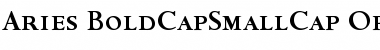 Aries BoldCapSmallCap Font Title Preview