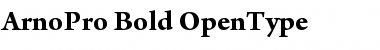 Arno Pro Bold Font Title Preview