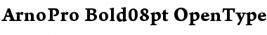 Arno Pro Bold 08pt Font Title Preview
