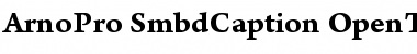 Arno Pro Semibold Caption Font Title Preview