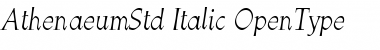 Athenaeum Std Italic Font Title Preview
