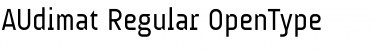 AUdimat Regular Font Title Preview