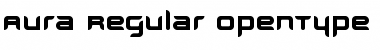 Aura Regular Font Title Preview