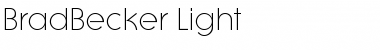 BradBecker-Light Regular Font Title Preview