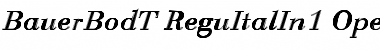 Bauer Bodoni T In1 Regular Font Title Preview