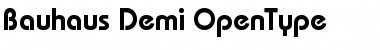 Bauhaus Demi Font Title Preview