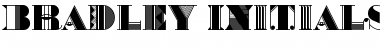 Bradley Initials Font Title Preview