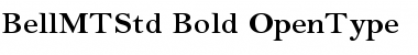 Bell MT Std Bold Font Title Preview