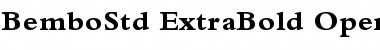 Bembo Std Extra Bold Font Title Preview