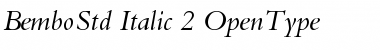 Bembo Std Italic Font Title Preview
