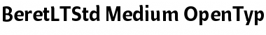 Beret LT Std Medium Font Title Preview