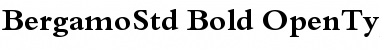 Bergamo Std Bold Font Title Preview