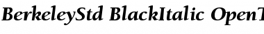 ITC Berkeley Oldstyle Std Black Italic Font Title Preview