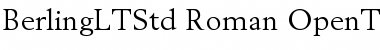Berling LT Std Roman Font Title Preview