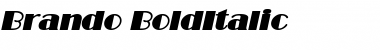Brando BoldItalic Font Title Preview