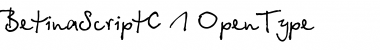 BetinaScriptC Regular Font Title Preview