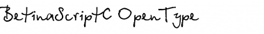 BetinaScriptC Regular Font Title Preview