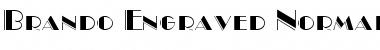 Brando Engraved Normal Font Title Preview