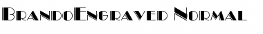 BrandoEngraved Normal Font Title Preview