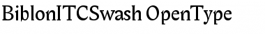 Biblon ITC Swash Regular Font Title Preview