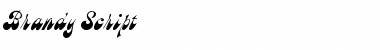 Brandy Script Font Title Preview
