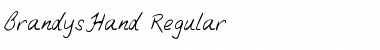 BrandysHand Regular Font Title Preview