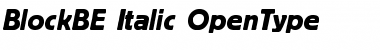 Block Berthold Italic Font Title Preview