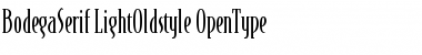 BodegaSerif LightOldstyle Font Title Preview