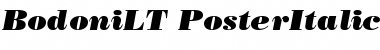 Bodoni LT Poster Italic Font Title Preview