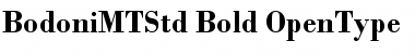 Bodoni MT Std Bold Font Title Preview