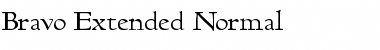 Bravo-Extended Normal Font Title Preview