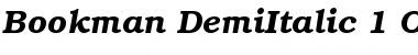 ITC Bookman Demi Italic Font Title Preview