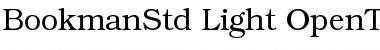 ITC Bookman Std Light Font Title Preview
